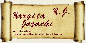 Margita Jazački vizit kartica